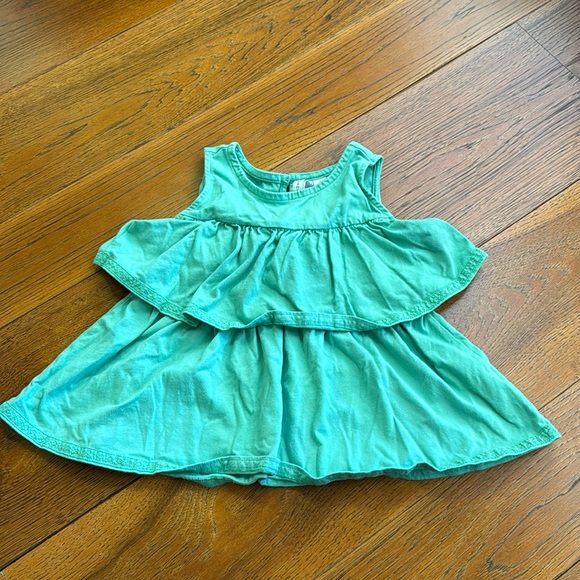 Janie & Jack Tank Top Ruffle Tiered Lace Trim - Picture 1 of 5